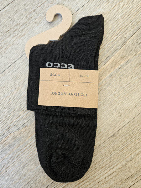 Ecco Longlife Ankle Cut Socken Schwarz - Bild 1