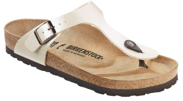 Birkenstock GIZEH Zehentrenner Pantoffel "Normal" Weiß