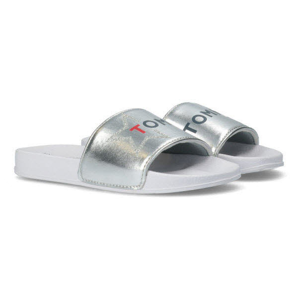 Tommy Hilfiger Slides Silber - Bild 1