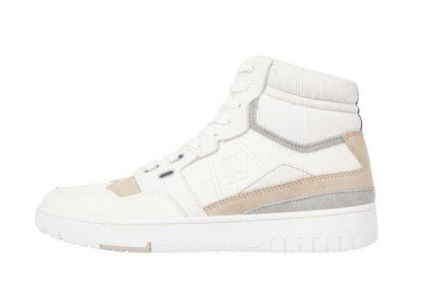 Tommy Hilfiger TH BASKET BETTER MIDCUT LTH MIX Sneaker Weiß