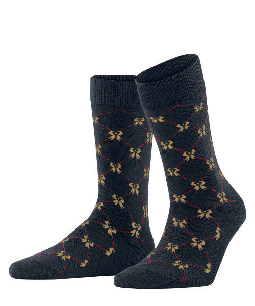 Burlington X-Mas Sweet Ribbon Socken Blau - Bild 1