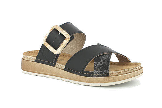 Inblu Pantoffel Schwarz