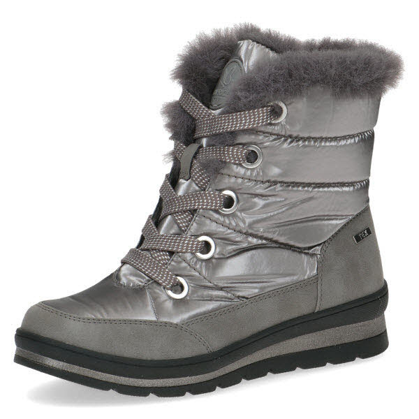 Caprice Schnürstiefel Warmfutter Taupe - Bild 1