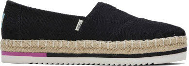 Toms ALPARGATA PLATFORM ROPE Espadrille Schwarz - Bild 1