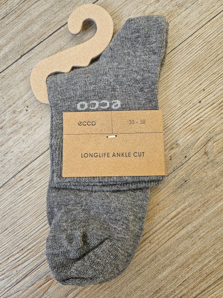 Ecco Longlife Ankle Cut Socken Grau - Bild 1