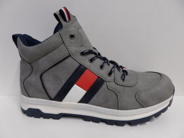 Tommy Hilfiger High Top Sneaker mit Zip Grau