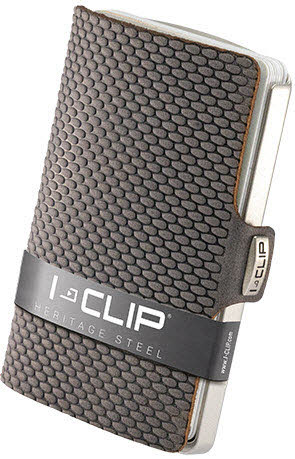 I-Clip Steel Blasted Milanaise I-Clip, Leder Grau