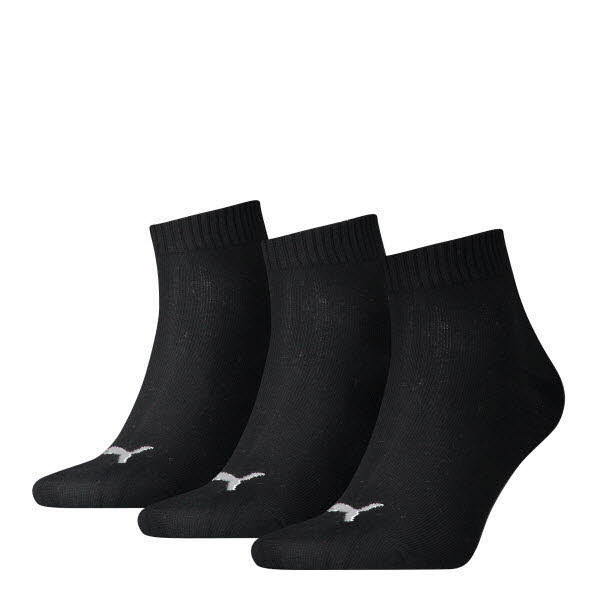 Puma Socken kurz 3er-Pack Schwarz