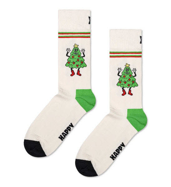 Happy Socks Happy Tree Socken Weiß