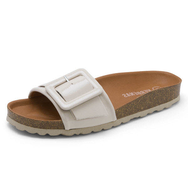 Verbenas Pantoffel Weiß