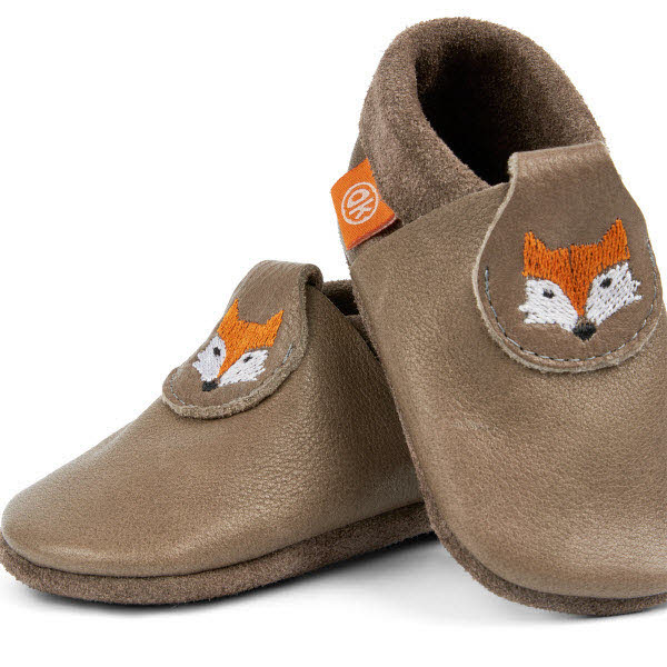Orangenkinder SOFT Hausschuh Beige - Bild 1