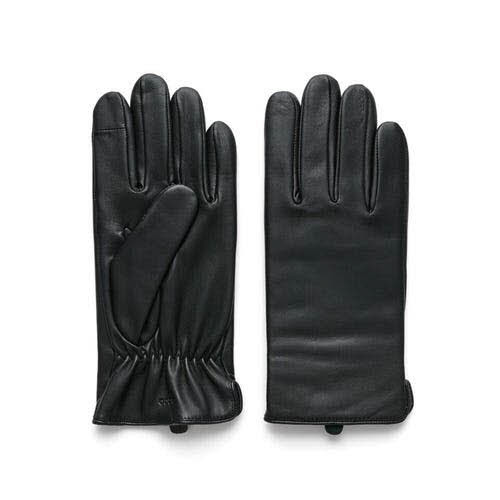 Ecco Mens Minimal Gloves Handschuhe Leder Schwarz - Bild 1