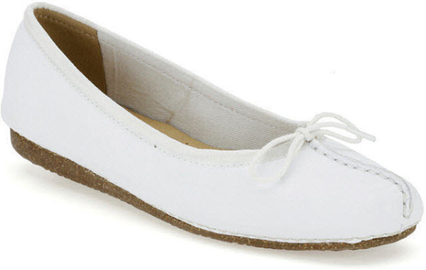 Clarks Freckle Ice Ballerina Weiß