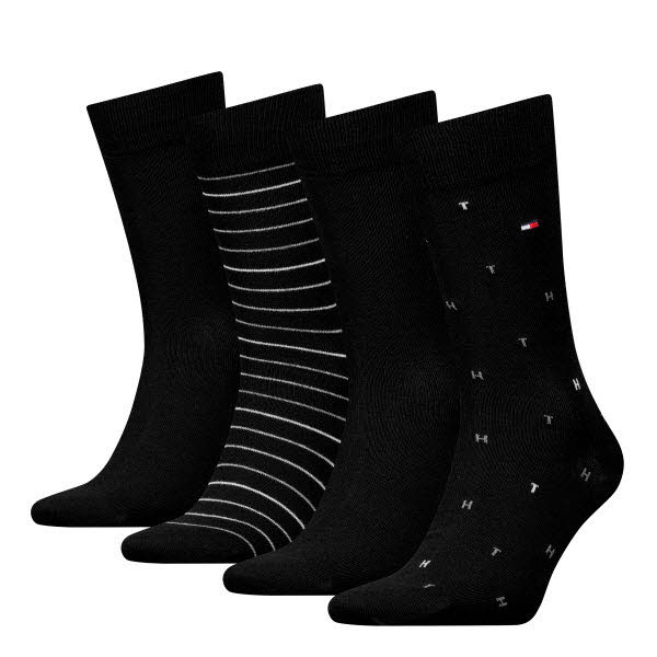 Tommy Hilfiger Socken 4-Pack Schwarz - Bild 1