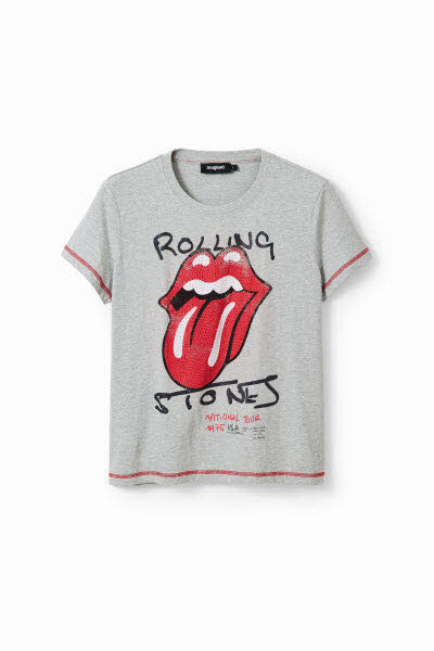 Desigual T-Shirt "Rolling Stones" Grau