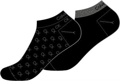 Calvin Klein Sneaker Socken 2er-Pack Schwarz