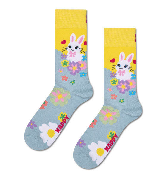 Happy Socks Bunny Socken Blau - Bild 1