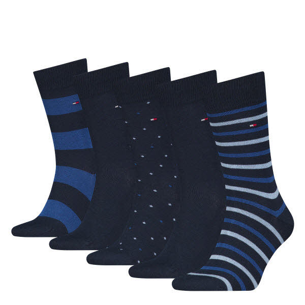 Tommy Hilfiger Geschenksbox Socken 5-Pack Blau - Bild 1