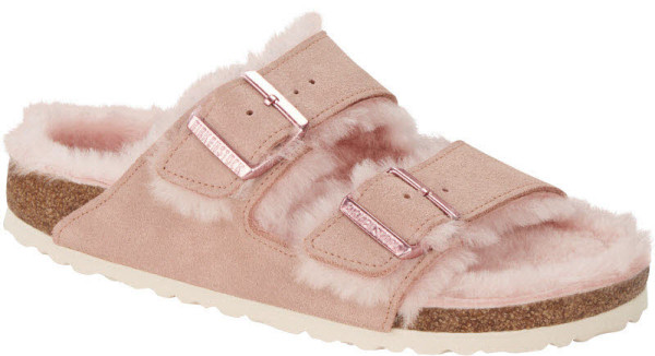 Birkenstock ARIZONA Shearling VL Normal Lammfell-Pantoffel Rosa