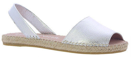 Espadrille Silber