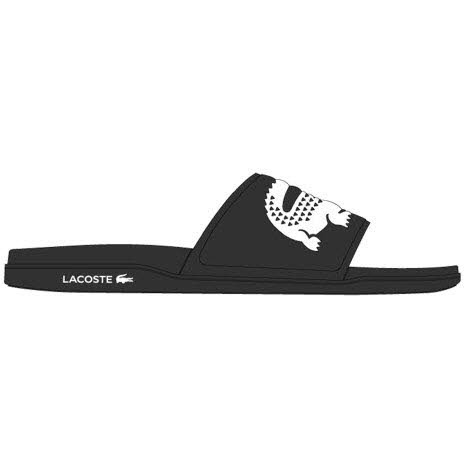 Lacoste CROCO Slides Schwarz