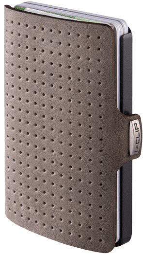 I-Clip Original AdvantageR Slim Wallet, Leder Oliv